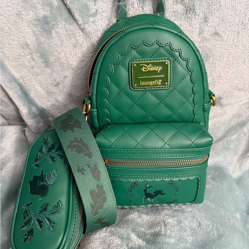 Bambi Quilted Texture Convertible Sling Crossbody Bag with Coin Bag NWT - Picture 3 of 5